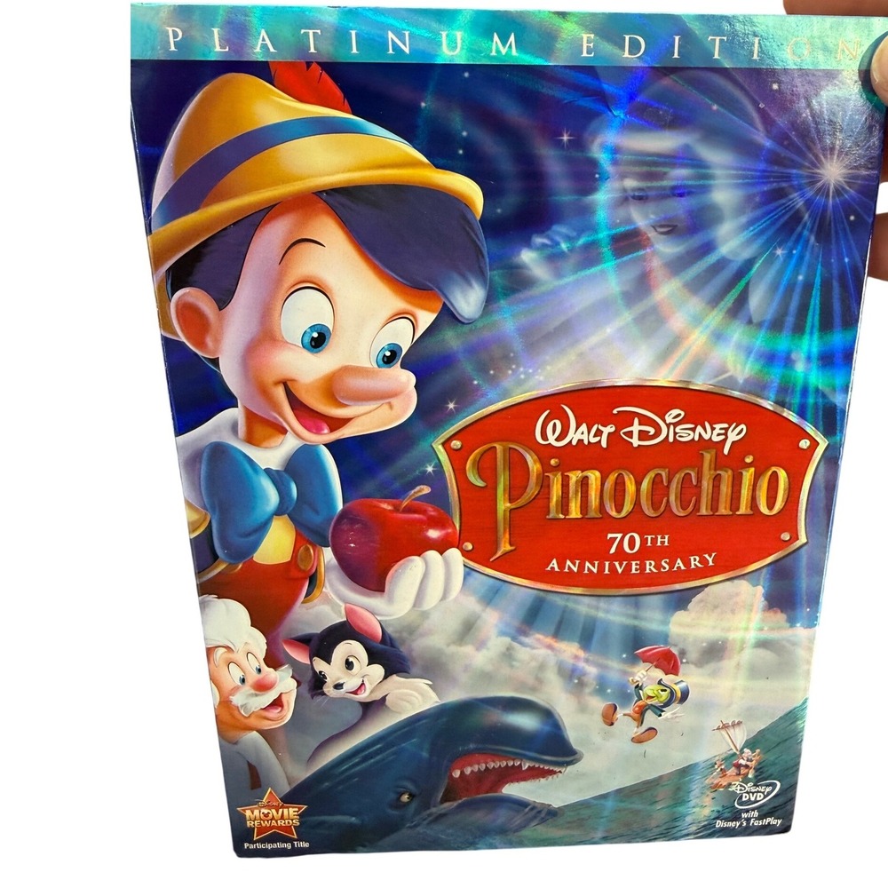 Walt Disney Pinocchio 70th Anniversary Platinum 2-Disc DVD Set Sealed Slipcover